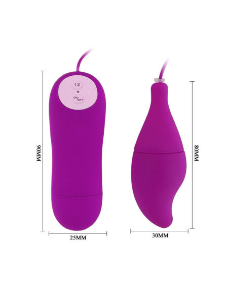 BAILE - PLEASURE SHELL12 PURPLE: Vibrador Suave y Versátil para Placer Infinito