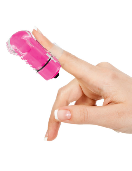 SCREAMING O - FING OS COLOR POP ROSA: Vibrador Ergonómico, 3 Velocidades y Texturas, 100% Silicona, Discreto y Sumergible