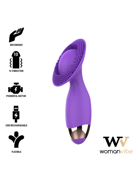 WOMANVIBE Puppy: Estimulador Recargable de Silicona con 10 Modos de Vibración - Discreto y Potente