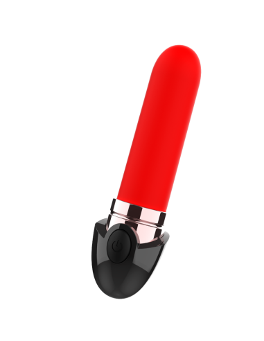 Coquette Chic Desire: Pintalabios Vibrador Recargable Luxe Negro/Gold - Placer Elegante y Discreto
