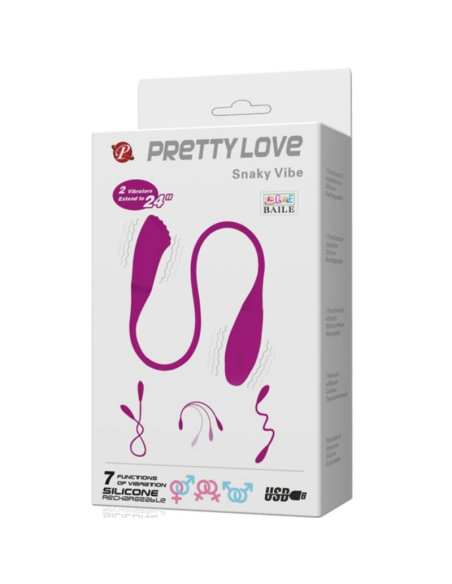 PRETTY LOVE - SMART SNAKY VIBE Vibrador 2 Motores | SexPlace.MX