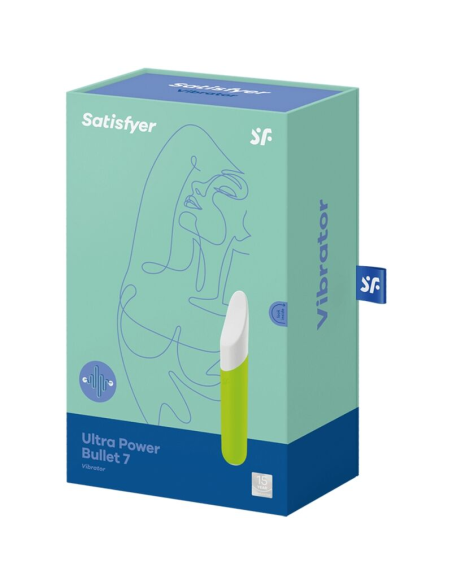 SATISFYER - ULTRA POWER BULLET 7 Bala Vibradora Verde | SexPlace.MX