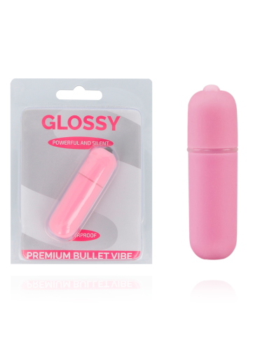 GLOSSY - Premium Vibe Bala Vibradora Rosa | 10 Modos, Silenciosa y Sumergible