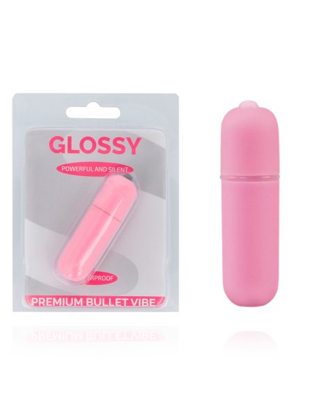 GLOSSY - Premium Vibe Bala Vibradora Rosa | 10 Modos, Silenciosa y Sumergible