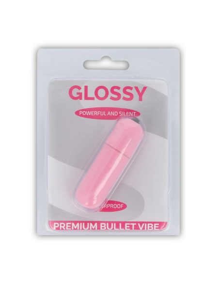 GLOSSY - Premium Vibe Bala Vibradora Rosa | 10 Modos, Silenciosa y Sumergible
