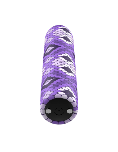 Custom Bullets - Bala Recargable Snake Lila 10 Intensidades | Placer Infinito y Compacto