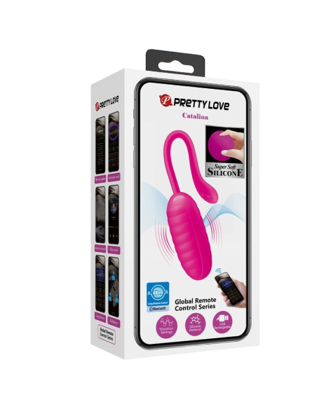 PRETTY LOVE - CATALINA Huevo Vibrador Recargable Rosa | SexPlace.MX
