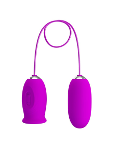 PRETTY LOVE - DAISY Huevo Dual Vibrador Recargable Morado| SexPlace.MX