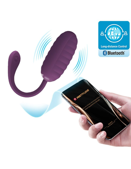 PRETTY LOVE - CASPER Huevo Vibrador Recargable Morado | SexPlace.MX