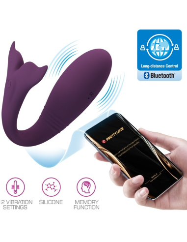 PRETTY LOVE - JAYLEEN Vibrador App Control Remoto Lila | SexPlace.MX