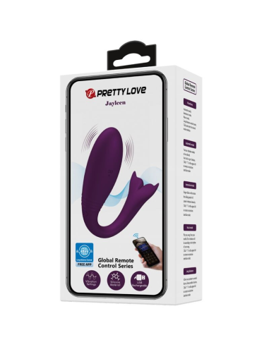 PRETTY LOVE - JAYLEEN Vibrador App Control Remoto Lila | SexPlace.MX