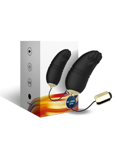 ARMONY Kitty Huevo Vibrador Punto G Control Remoto Negro - Placer Erótico y Calidad Premium
