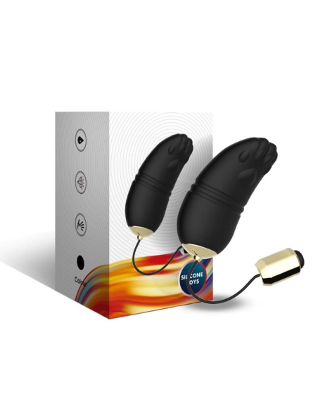 ARMONY Kitty Huevo Vibrador Punto G Control Remoto Negro - Placer Erótico y Calidad Premium