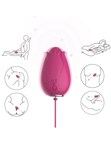 ARMONY Mandala Huevo Vibrador Punto G Control Remoto Fucsia - Placer Infinito y Alta Calidad