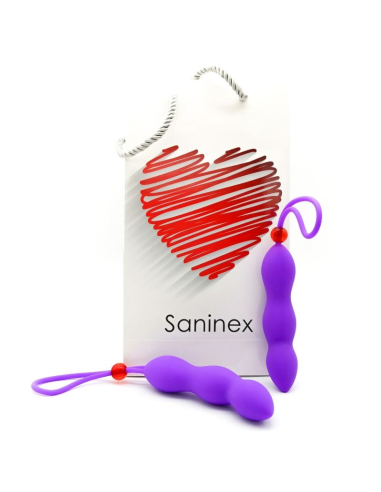 SANINEX Climax Plug Anal con Anillo Pene Lila - Orgasmos Intensos y Doble Placer