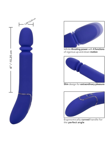 CALEXOTICS - SHAMELESS SLIM THUMPER Masajeador Azul | SexPlace.MX