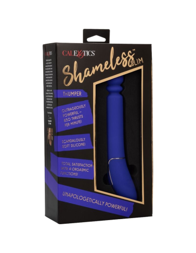 CALEXOTICS - SHAMELESS SLIM THUMPER Masajeador Azul | SexPlace.MX