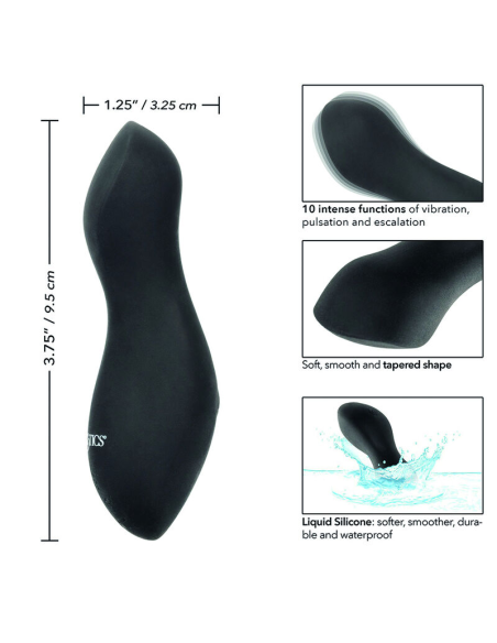 Masajeador Curva Perfecta Boundless de CalExotics - 10 Vibraciones, Silicona Impermeable y Recargable