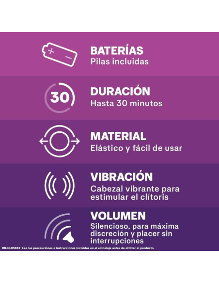 DUREX Intense Diablillo: Anillo Vibrador para Estimulación Clitoriana Potente y Discreta