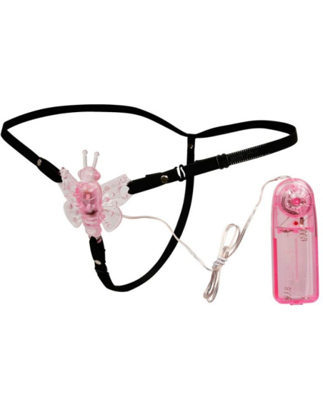 BAILE - Arnés con Mariposa Vibradora Multivelocidad: Estimulación Ajustable y Placer Asegurado