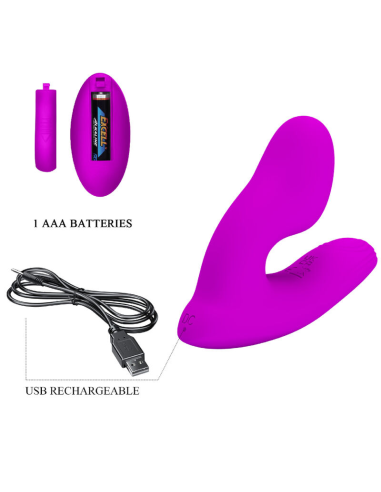 PRETTY LOVE - MELVIN Masajeador Clitoris Control Remoto | SexPlace.MX