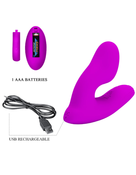 PRETTY LOVE - MELVIN Masajeador Clitoris Control Remoto | SexPlace.MX