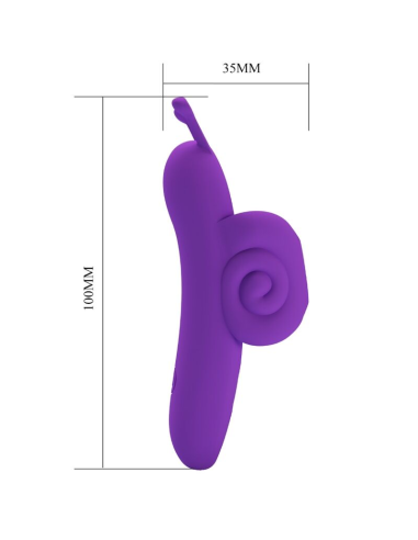 PRETTY LOVE - SNAIL PODEROSO Estimulador De Dedo Morado | SexPlace.MX
