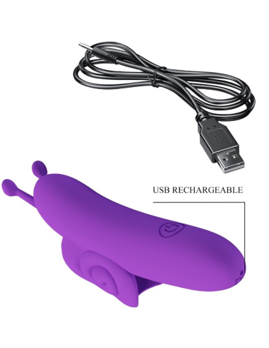 PRETTY LOVE - SNAIL PODEROSO Estimulador De Dedo Morado | SexPlace.MX