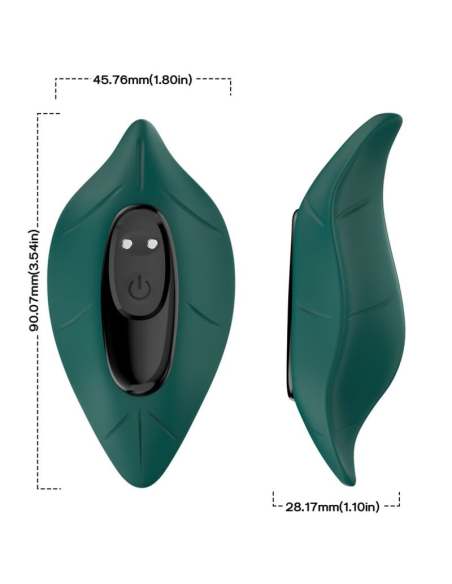 ARMONY - Estimulador y Vibrador Control Remoto Verde | Placer Personalizado y Resistente al Agua