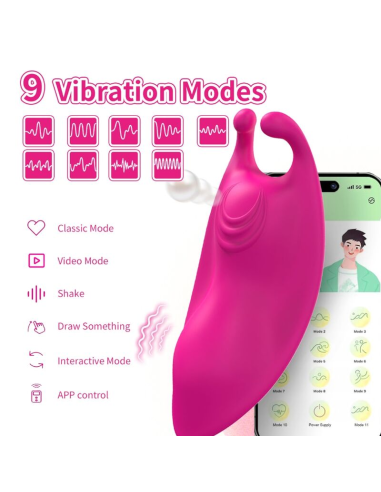 ARMONY Honeybee Panties Vibrador Punto G Fucsia - Discreta Estimulación con App Gratuita