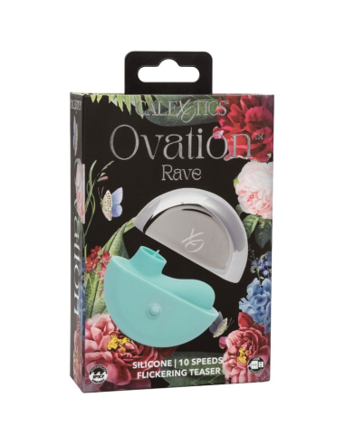 Ovation Rave: Estimulador Verde Agua de CalExotics - 10 Velocidades y Diseño Ergonómico