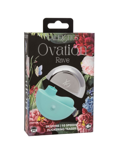 Ovation Rave: Estimulador Verde Agua de CalExotics - 10 Velocidades y Diseño Ergonómico