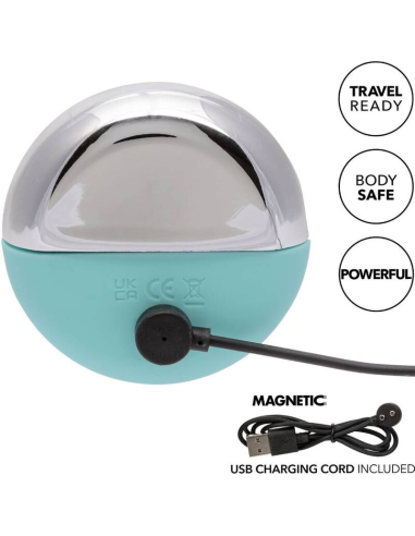 Ovation Rave: Estimulador Verde Agua de CalExotics - 10 Velocidades y Diseño Ergonómico