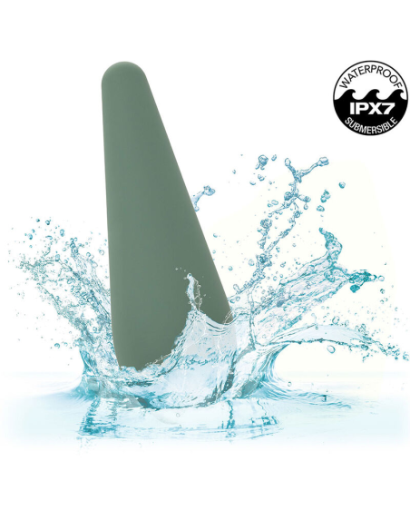 Estimula tu placer con CALEXOTICS Mod Chic - Masajeador Verde de 10 velocidades y silicona suave