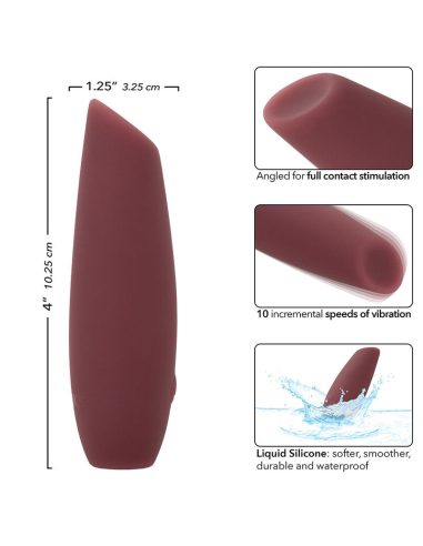 CALEXOTICS Mod Tilt Estimulador Rojo: Placer, Estilo y Estimulación Integral