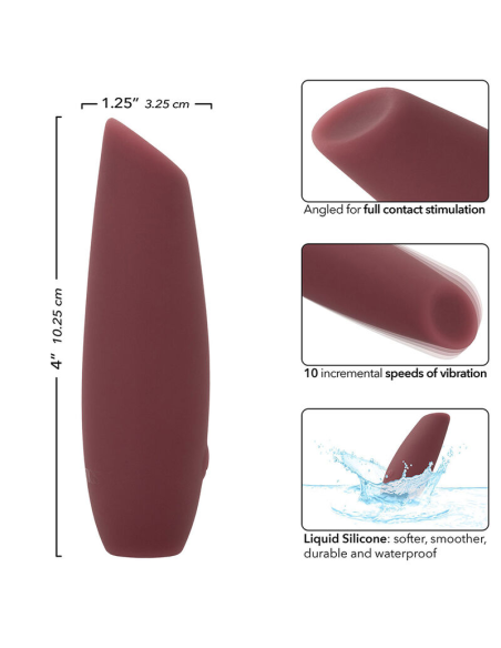 CALEXOTICS Mod Tilt Estimulador Rojo: Placer, Estilo y Estimulación Integral