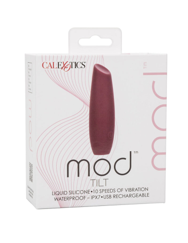 CALEXOTICS Mod Tilt Estimulador Rojo: Placer, Estilo y Estimulación Integral