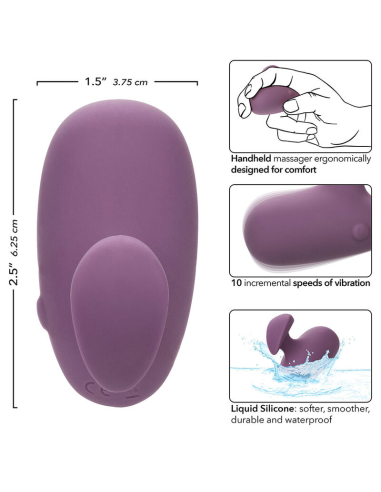 Stimulación Intensa con CALEXOTICS Mod Touch: Masajeador Ergonómico Morado, 10 Velocidades, Silicona Impermeable