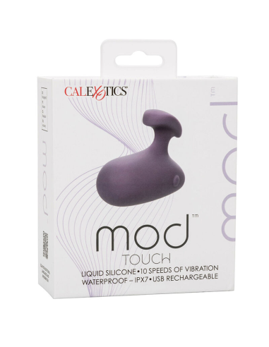 Stimulación Intensa con CALEXOTICS Mod Touch: Masajeador Ergonómico Morado, 10 Velocidades, Silicona Impermeable