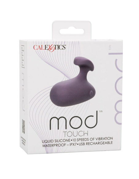 Stimulación Intensa con CALEXOTICS Mod Touch: Masajeador Ergonómico Morado, 10 Velocidades, Silicona Impermeable