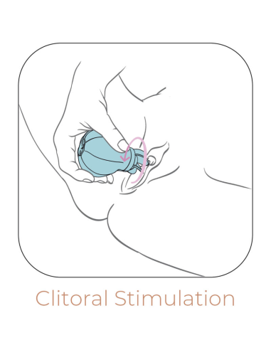 ADRIEN LASTIC - CARESS ESTIMULADOR CLÍTORIS AZUL: Vibración y Rotación para un Placer Inigualable