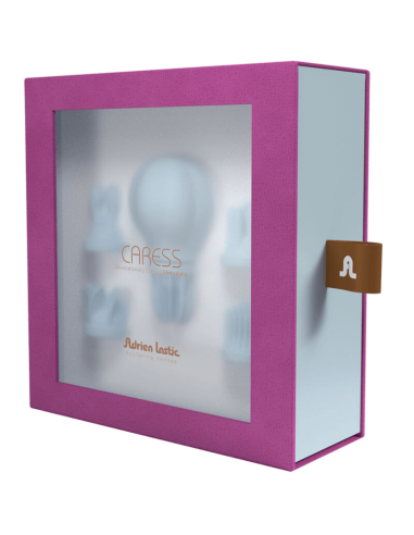 ADRIEN LASTIC - CARESS ESTIMULADOR CLÍTORIS AZUL: Vibración y Rotación para un Placer Inigualable