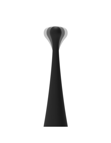 BRILLY GLAM - Spot Vibe: Vibrador Clitorial Orgásmico de Silicona Negra, 10 Modos, Recargable y Sumergible