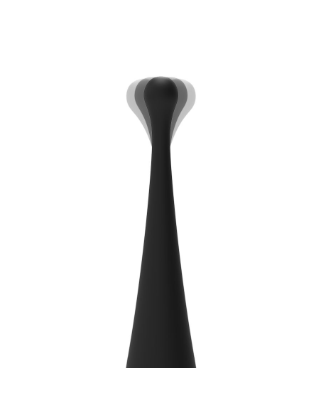 BRILLY GLAM - Spot Vibe: Vibrador Clitorial Orgásmico de Silicona Negra, 10 Modos, Recargable y Sumergible