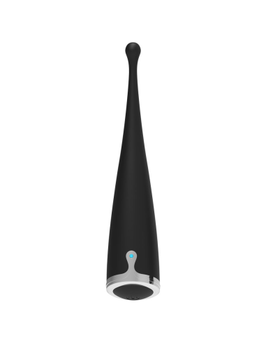 BRILLY GLAM - Spot Vibe: Vibrador Clitorial Orgásmico de Silicona Negra, 10 Modos, Recargable y Sumergible