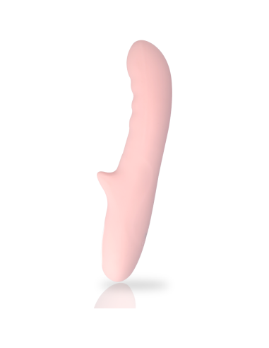 MIA - Pisa Vibrador Rotador Rosa: Placer y Estímulo con Doble Motor y 10 Programas de Vibración