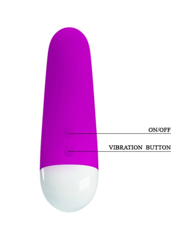 PRETTY LOVE - LUTHER Mini Vibrador 30 Modos Vibración | SexPlace.MX