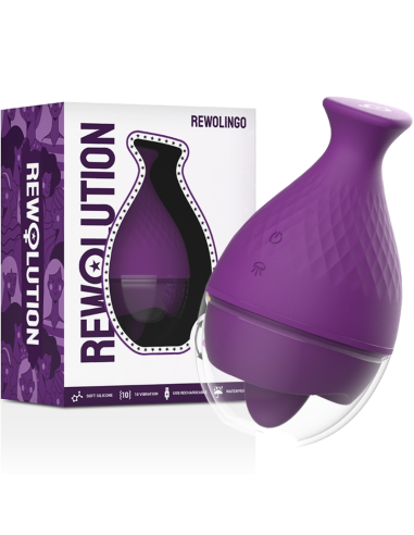 REWOLUTION - REWOLINGO: Vibrador Externo Superpoderoso con Lengua para Explorar Nuevas Sensaciones