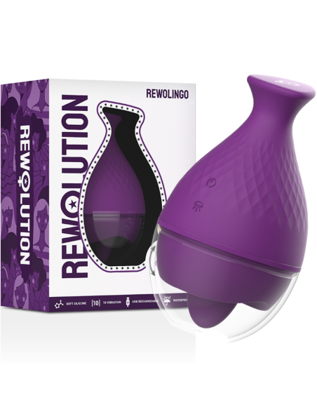 REWOLUTION - REWOLINGO: Vibrador Externo Superpoderoso con Lengua para Explorar Nuevas Sensaciones