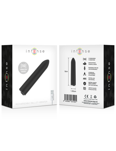 Bala Vibradora INTENSE - 10 Modos de Vibración, Compacta y Potente